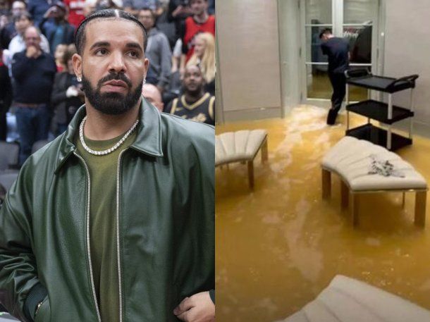 Todas malas: tras perder una fortuna, ahora a Drake se le inundó la casa