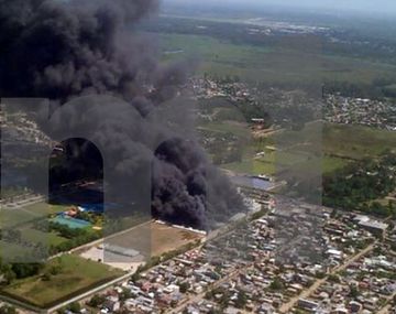 Incendio en depósito de E. Echeverría 