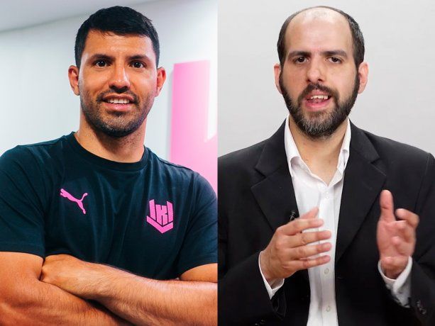 El cruce del Kun Agüero con Sergio Chouza