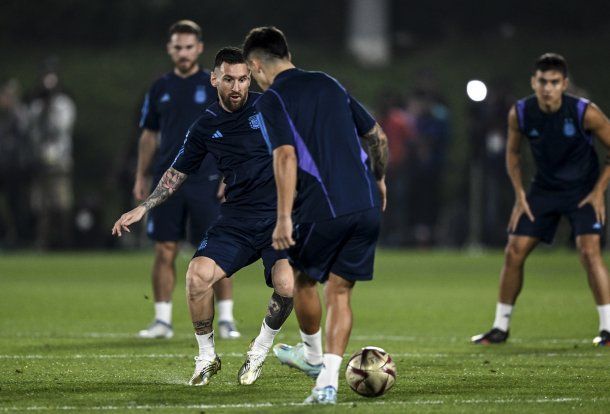 Así fue el último entrenamiento de Argentina antes de la final