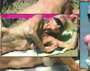 Filtran fotos de la ex vedette Adriana Aguirre casi desnuda