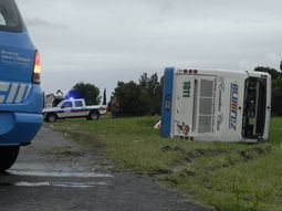 estan demorados los choferes del micro que volco en ruta 2 estan demorados los choferes del micro que volco en ruta 2