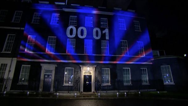 Se proyectó la cuenta regresiva del Brexit en Londres
