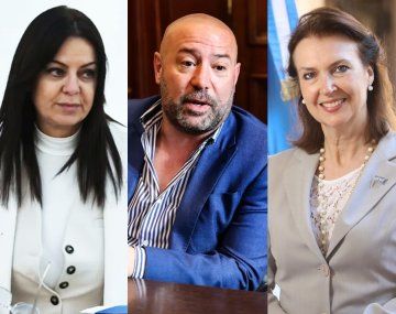 Sandra Pettovello, Diego Spagnuolo y Diana Mondino 