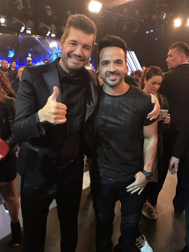 Marcelo Tinelli y Luis Fonsi
