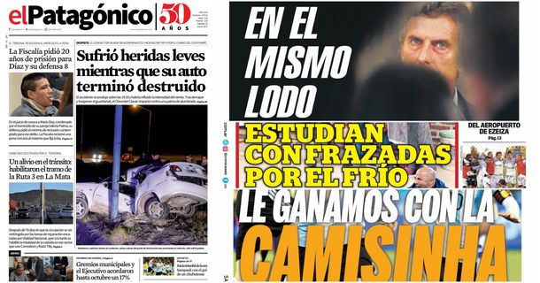 Tapas de diarios del sábado 10 de junio de 2017