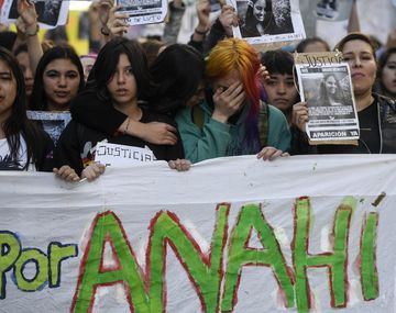 La marcha fue convocada por amigos y compañeros de Anahí