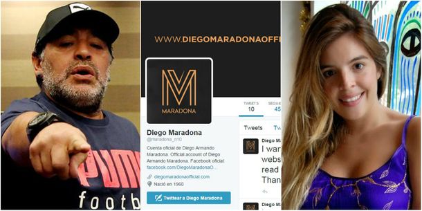 Dalma Maradona desmiente que Diego tenga una cuenta oficial de Twitter
