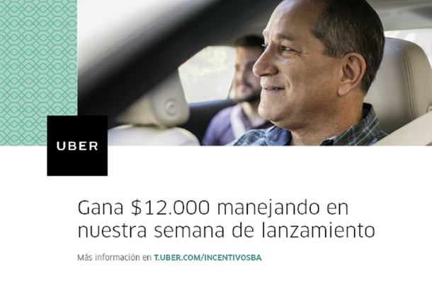 Una oferta tentadora: Uber promete una ganancia de $12.000 por semana