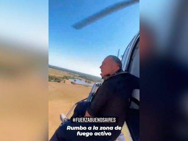 Estallaron los memes y las versiones de Berni en helicóptero en Ucrania
