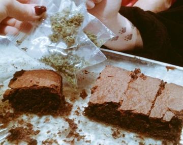 Brownie con marihuana