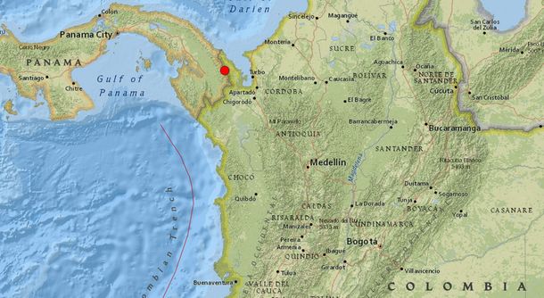 Un fuerte terremoto se hizo sentir en la frontera entre Colombia y Panamá