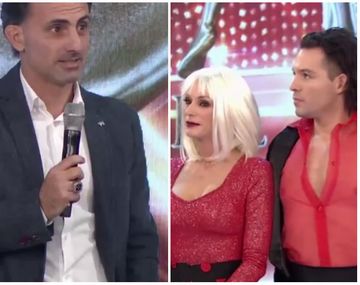 Diego Latorre fue a ShowMatch para apoyar a su mujer