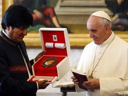 el papa francisco recibio a evo morales en el vaticano el papa francisco recibio a evo morales en el vaticano