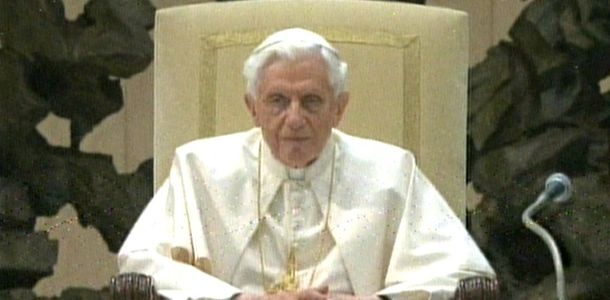 La primera aparición del Papa tras su anuncio de renuncia