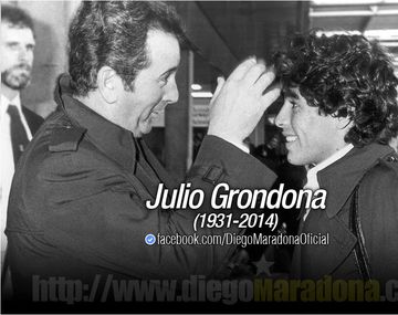 Maradona: Mis condolencias a la familia Grondona