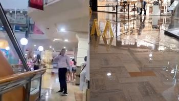 caos total en unicenter: los videos del shopping inundado durante el temporal caos total en unicenter: los videos del shopping inundado durante el temporal
