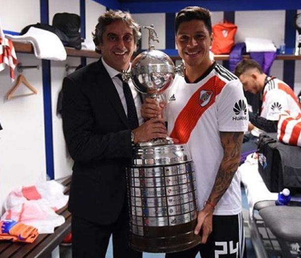 El imponente nuevo tatuaje de Enzo Pérez tras el título de River ante Boca en la Copa Libertadores