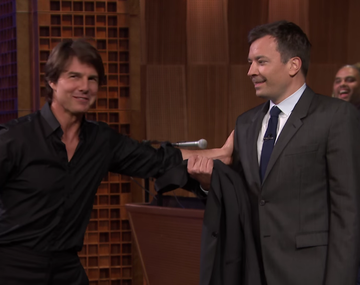 Tom Cruise hace playback contra Jimmy Fallon