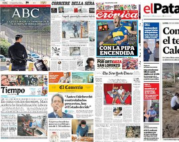 Mirá las tapas de los diarios