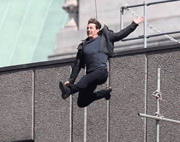 Tremenda caída de Tom Cruise en pleno rodaje