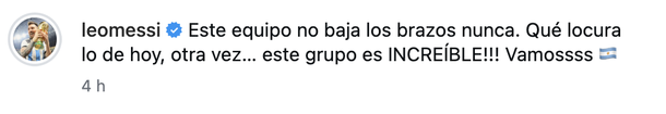 "Qu&eacute; locura lo de hoy": euf&oacute;rico mensaje de Lionel Messi tras la &eacute;pica clasificaci&oacute;n de la Selecci&oacute;n Argentina