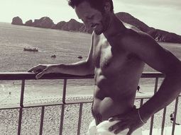 El actor mostró sus abdominales en Instagram El actor mostró sus abdominales en Instagram
