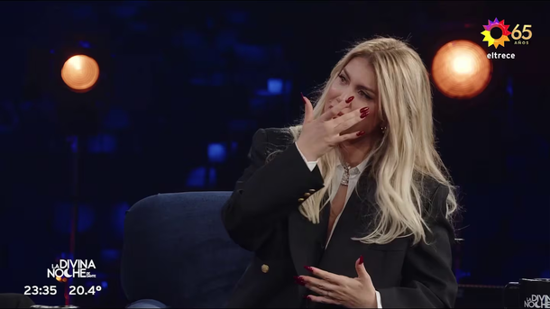 El llanto de Wanda Nara en La divina noche de Dante. 
