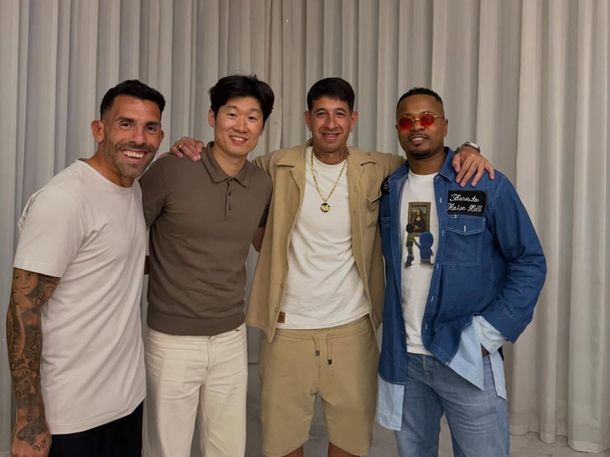 De Old Trafford a Buenos Aires: Evra, Park y Tévez se reencontraron en Argentina