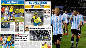monumentalazo y bife doble, las tapas del triunfo de ecuador ante argentina monumentalazo y bife doble, las tapas del triunfo de ecuador ante argentina