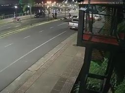 Toda la secuencia quedó registrada en un video