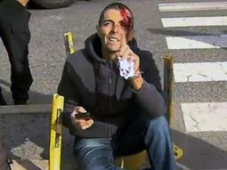 Delgado, tras el accidente Delgado, tras el accidente