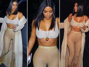 Kim Kardashian en color nude