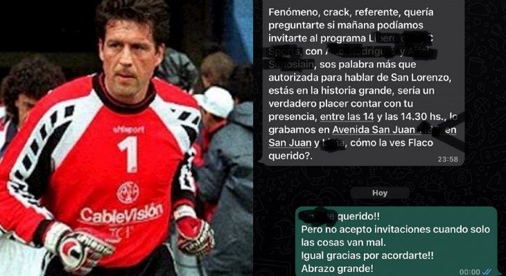 El chat viral de Passet con un periodista que lo invitó a hablar mal de San Lorenzo y al que escrachó sin querer