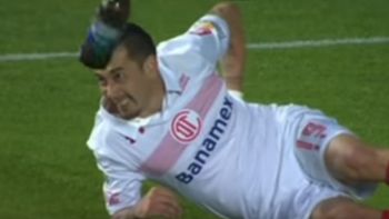 El ex River se salvó por pocos centímetros El ex River se salvó por pocos centímetros