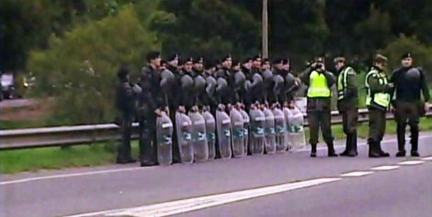 Tras dos horas de corte, despejaron la Panamericana