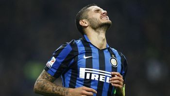 La indignación de Icardi por una jugada que no terminó como él quería La indignación de Icardi por una jugada que no terminó como él quería