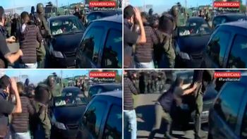 Un gendarme le pegó una trompada a un conductor Un gendarme le pegó una trompada a un conductor