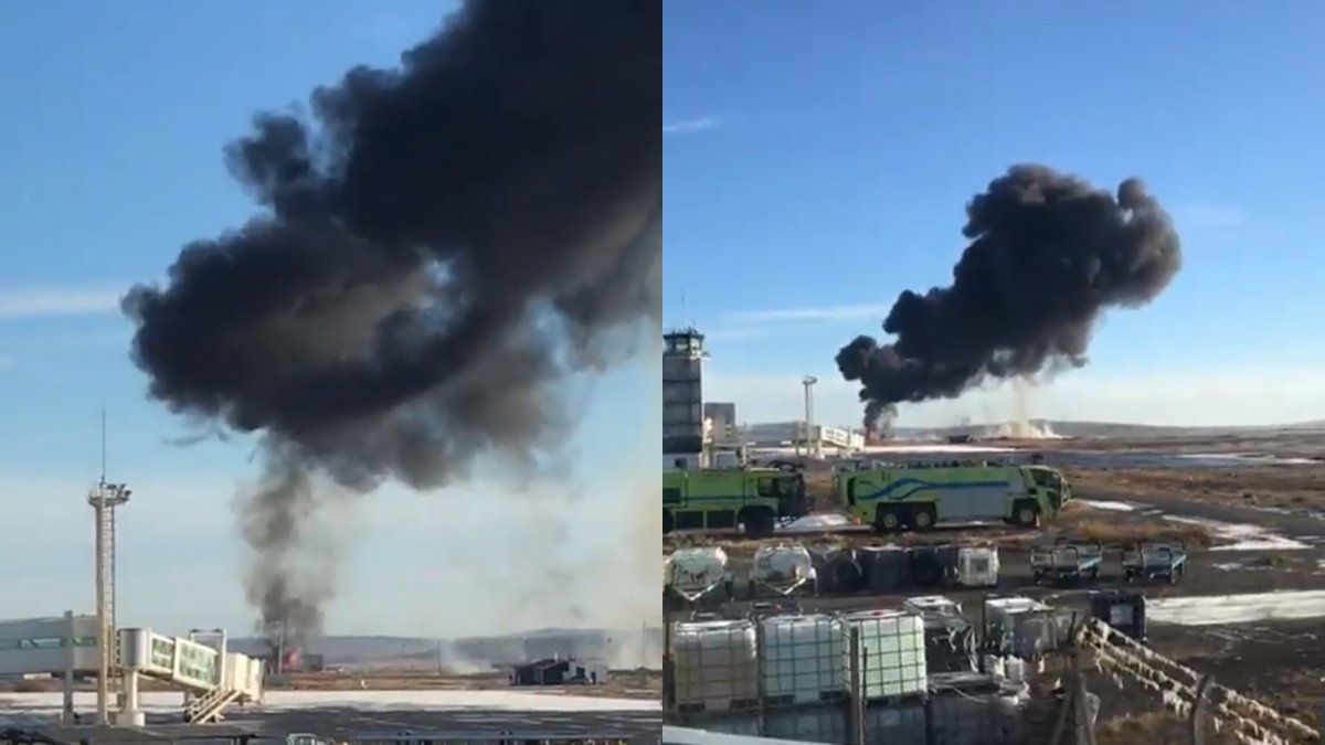 Cayó un avión tras despegar del aeropuerto de Río Grande: hay cuatro muertos Cayó un avión tras despegar del aeropuerto de Río Grande: hay cuatro muertos