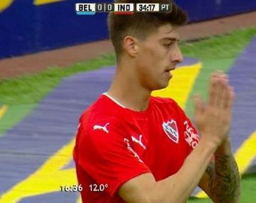 Rigoni internado: olvidó el gol que había hecho por un fuerte pelotazo en el rostro