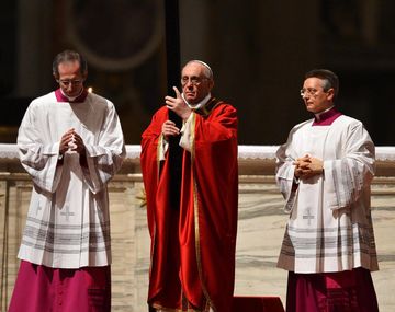 El papa Francisco celebró la Pasión de Cristo