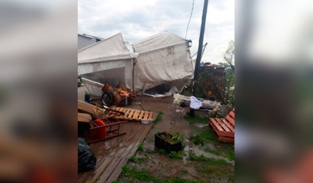 La tormenta destruyó su taller comunitario y necesitan ayuda para terminar los pedidos