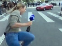 Una periodista recibió un disparo durante las protestas en Los Ángeles