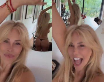 Graciela Alfano, en topless en sus redes sociales.