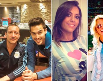 Así vivieron el partido de Argentina-Chile los famosos