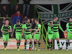 El Forest Green Rovers, durante un encuentro de la National League El Forest Green Rovers, durante un encuentro de la National League
