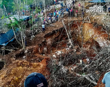 Derrumbe en una mina de oro de Nicaragua: hay decenas de obreros atrapados bajo tierra