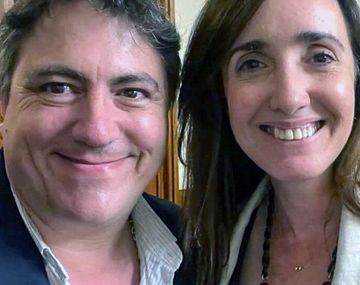 Francisco Paoltroni y Victoria Villarruel.