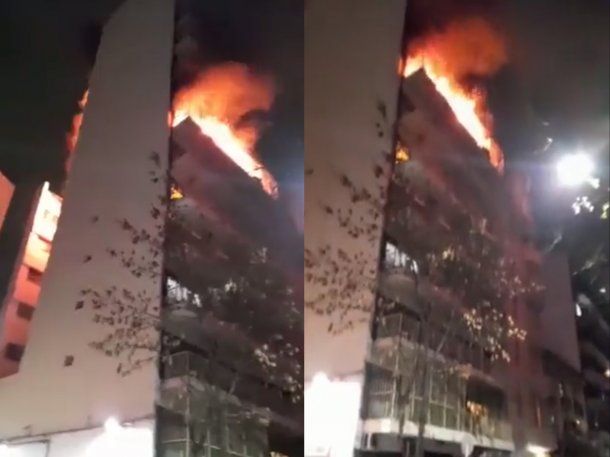 Impresionante incendio en un edificio de Recoleta: hay 5 muertos