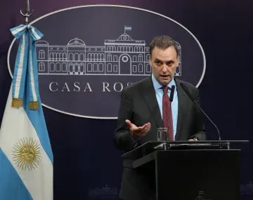 El vocero presidencial Manuel Adorni